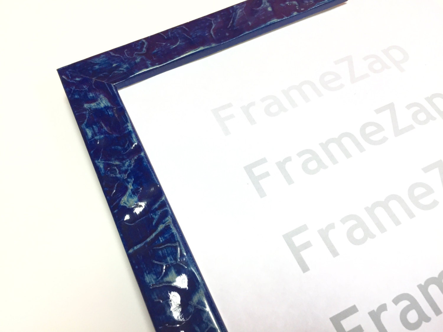 Boho Chic Frame, Modern Picture Frame, Blue Picture Frame, Cobalt Blue