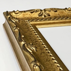 Ornate Gold Picture Frame Victorian Antique Vintage Distressed Elegant Eclectic Diploma Wedding 4x6 5x7 8x10 11x14 16x20 18x24