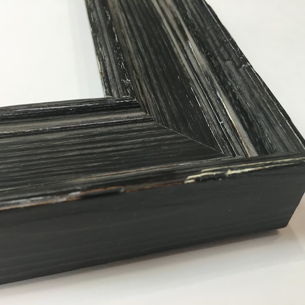 12x16 Distressed Black Frame Etsy