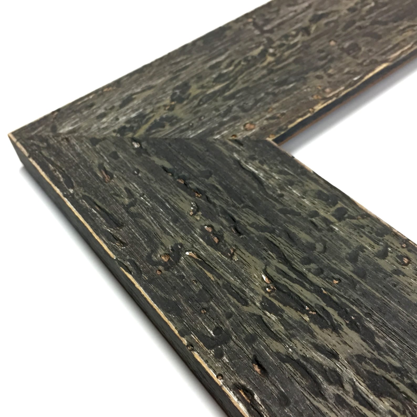 Charcoal Black Rustic Framerustic Picture Framefarmhouse Etsy