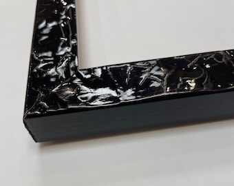 Glossy Charcoal Black Picture Frame,Modern Picture Frame,Charcoal Picture Frame, 4x6, 5x7, 8x10, 11x14, 16x20, 18x24 & Custom Sizes