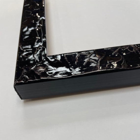 Glossy Charcoal Black Picture Frame,Modern Picture Frame,Charcoal Picture Frame, 4x6, 5x7, 8x10, 11x14, 16x20, 18x24 & Custom Sizes