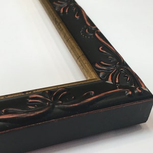Ornate Picture Frame,Ornate Black Frame,Black And Red Frame,Black And Gold Frame,Fancy Black Picture Frame,Ornate 8x10,Ornate 11x14,4x6,5x7