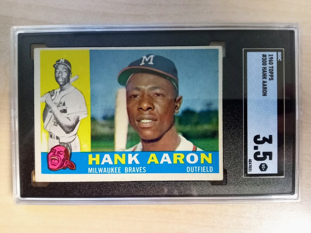 topps #30 Hank Aaron 野球カード Hank Aaron Baseball Card HGA 4 1958 Topps White Letters #30