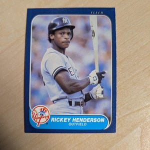 Rickey Henderson Pick A Baseball Card Topps, Fleer, Donruss | Yankees, Oakland | HOF