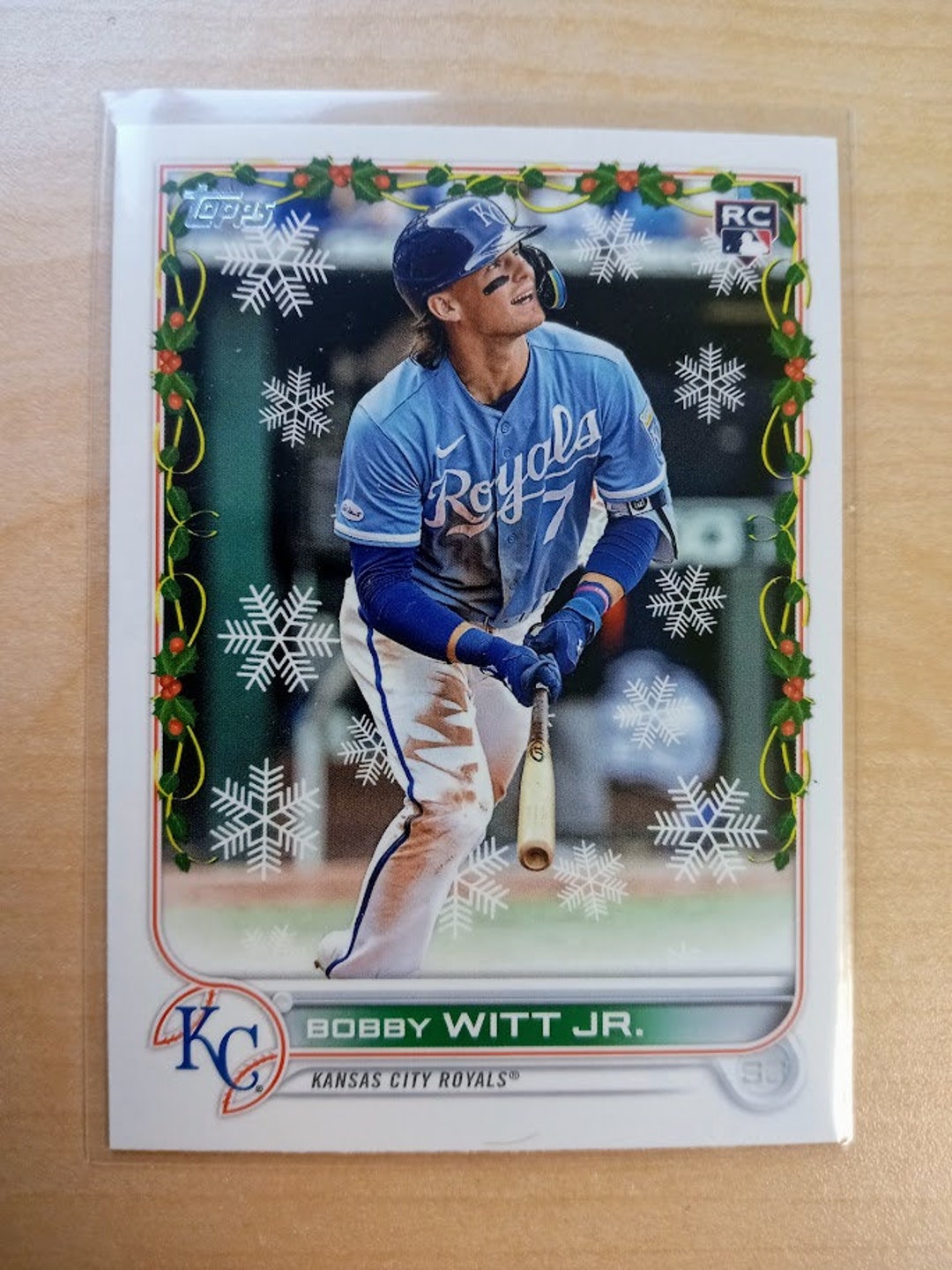 Bobby Witt Jr. Baseball Card 2022 Topps Holiday Rookie - Etsy