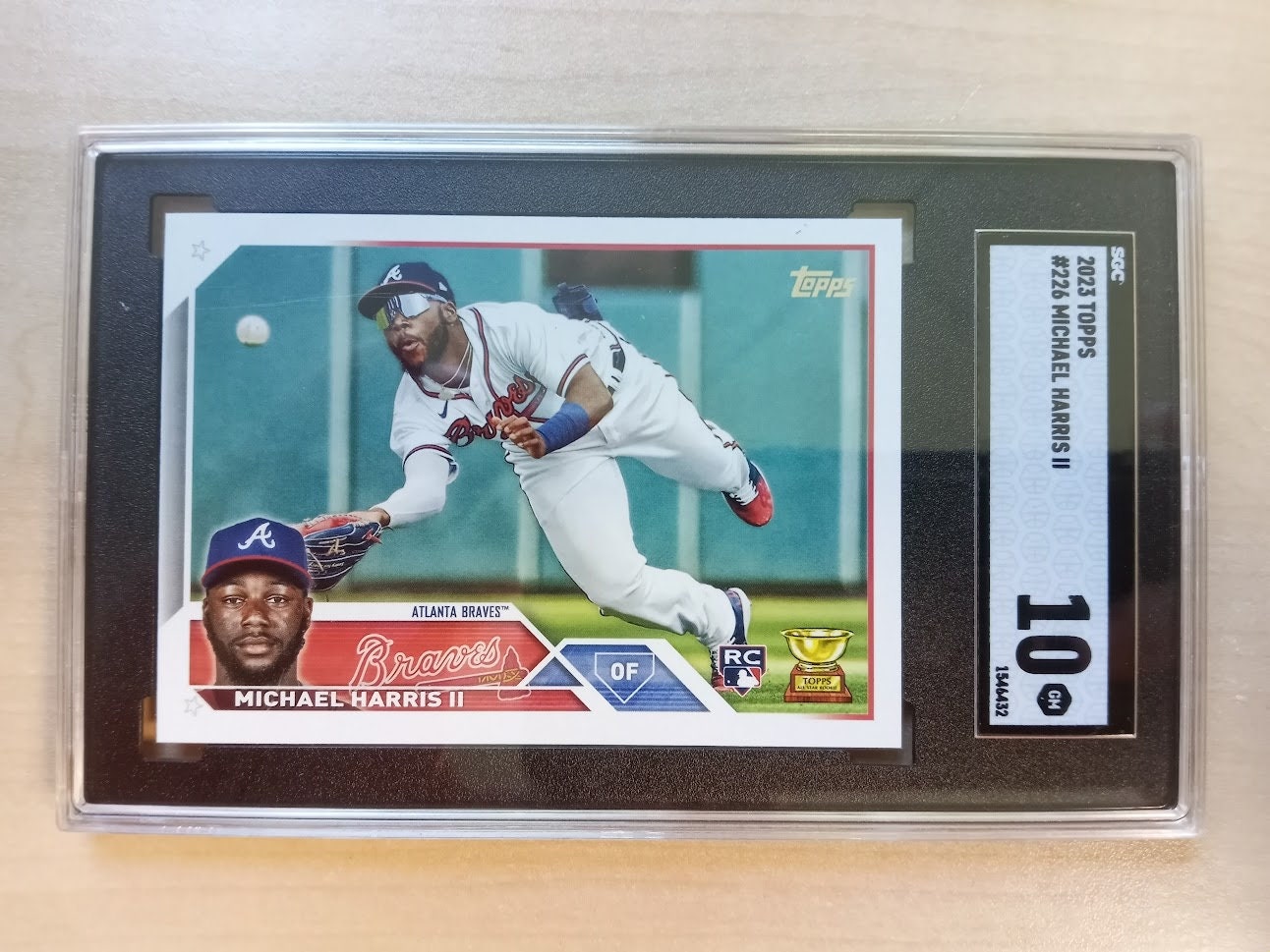 Michael Harris II Baseball Card | 2023 Topps #226 All-Star Rookie Card |  Atlanta Braves | Graded SGC 10