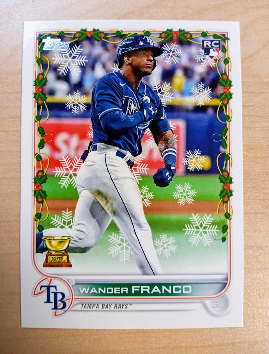 2022 Topps Holiday Wander Franco Jersey Rookie Relic Tampa Rays