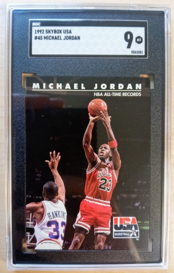 1992 Michael Jordan Skybox USA #45 Chicago Bulls SGC 9 MINT
