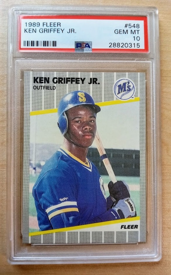 Ken Griffey Jr. Baseball Card | 1989 Fleer #548 Rookie Card | PSA