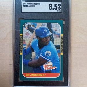 1987 Donruss Rookies Bo Jackson The Rookies #14 | SGC Graded 8.5 NM-MT | Kansas City Royals