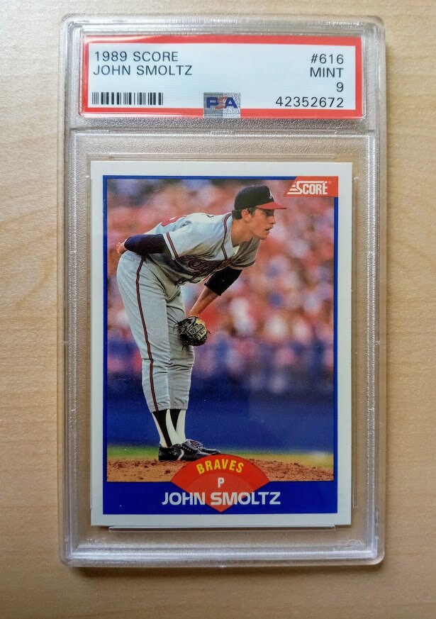 John Smoltz Baseball Card 1989 Score 616 Rookie Card PSA Etsy