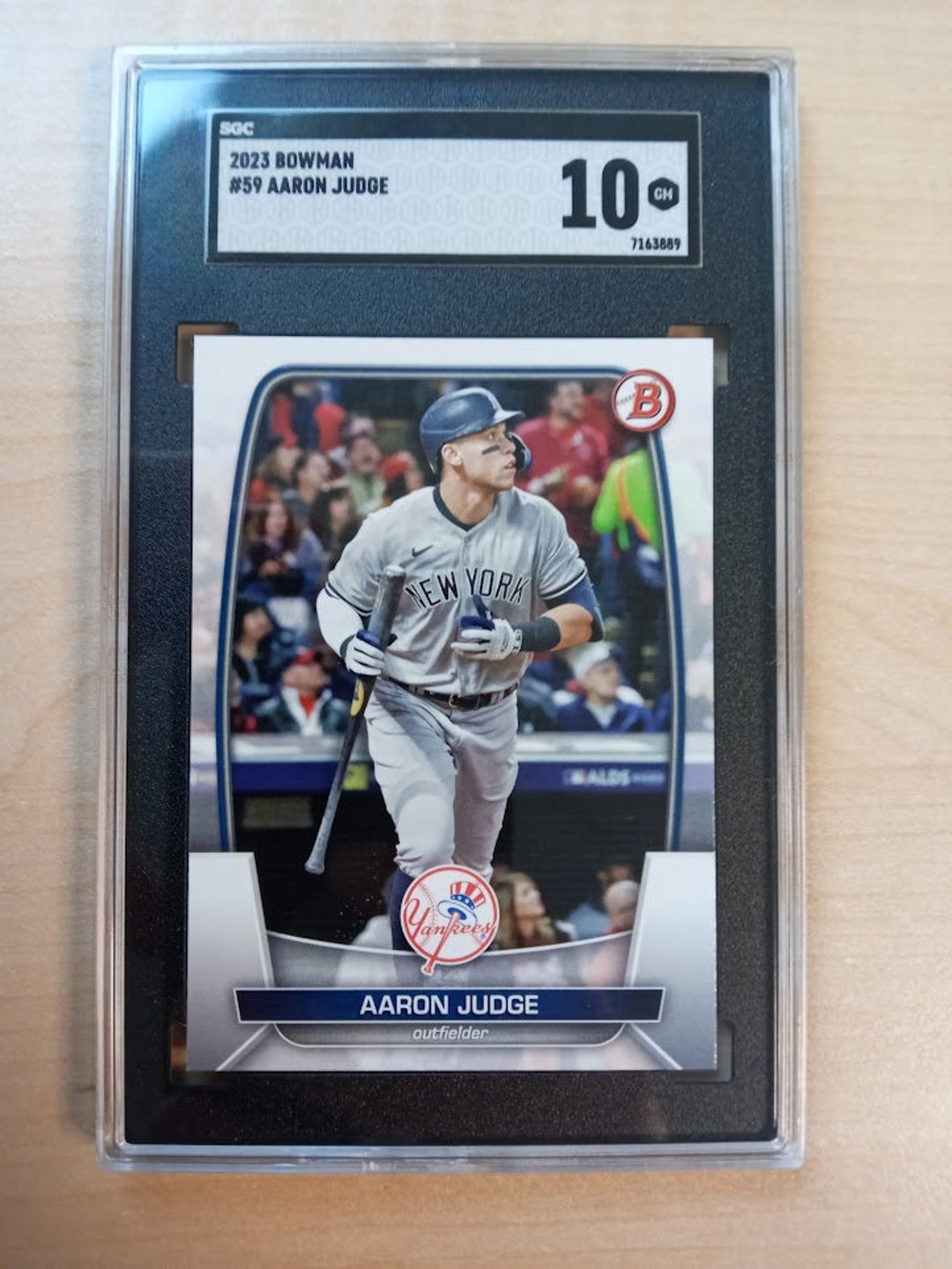 Aaron Judge Baseball Card 2023 Bowman SGC Graded Mint 10 New York