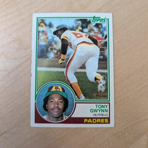 Tony Gwynn 1983 Topps #482 Rookie Card  | Fair to Excellent Condition | San Diego Padres | Hall of Fame