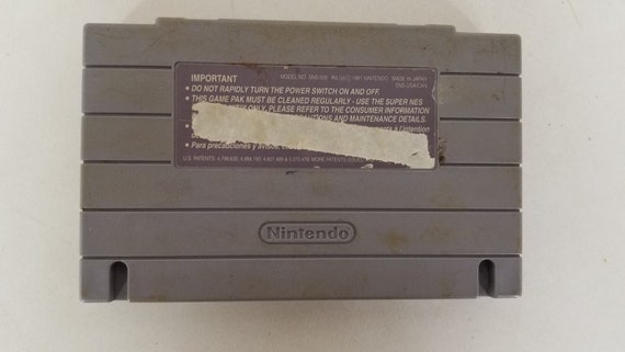 Super Mario Kart Super Nintendo SNES Video Game Cleaned and Tested