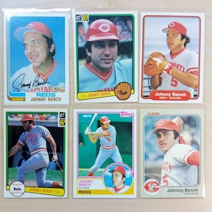 Johnny Bench Pick A Baseball Card Donruss, Topps, Fleer / Cincinnati Reds / HOF