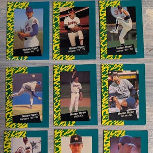 1992 Classic Games Baseball Card Nolan Ryan Complete Set 1-10 w/ COA Limited /50,000