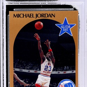 1990-91 NBA Hoops Michael Jordan All-Star East #5 PSA 8 Nm-Mt Bulls