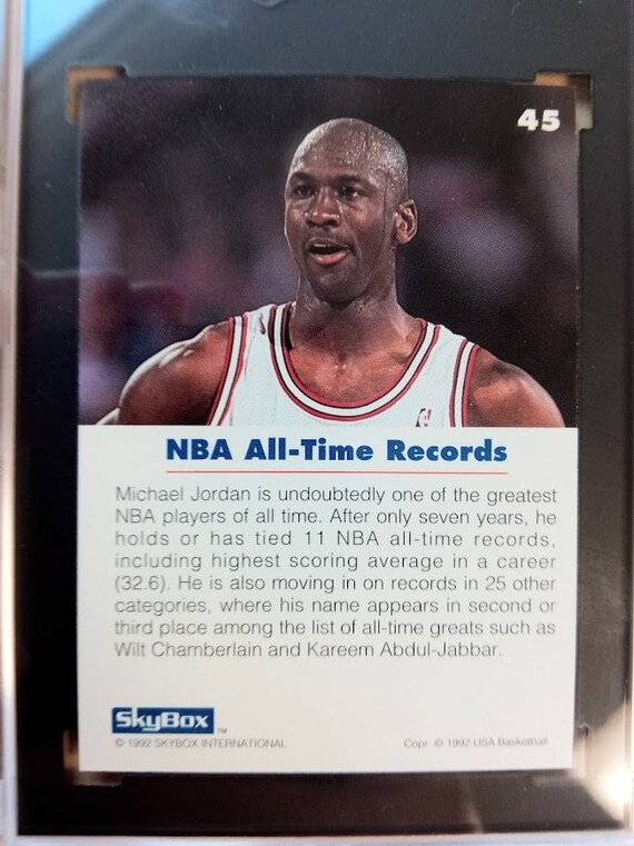 1992 Michael Jordan Skybox USA #45 Chicago Bulls SGC 9 MINT