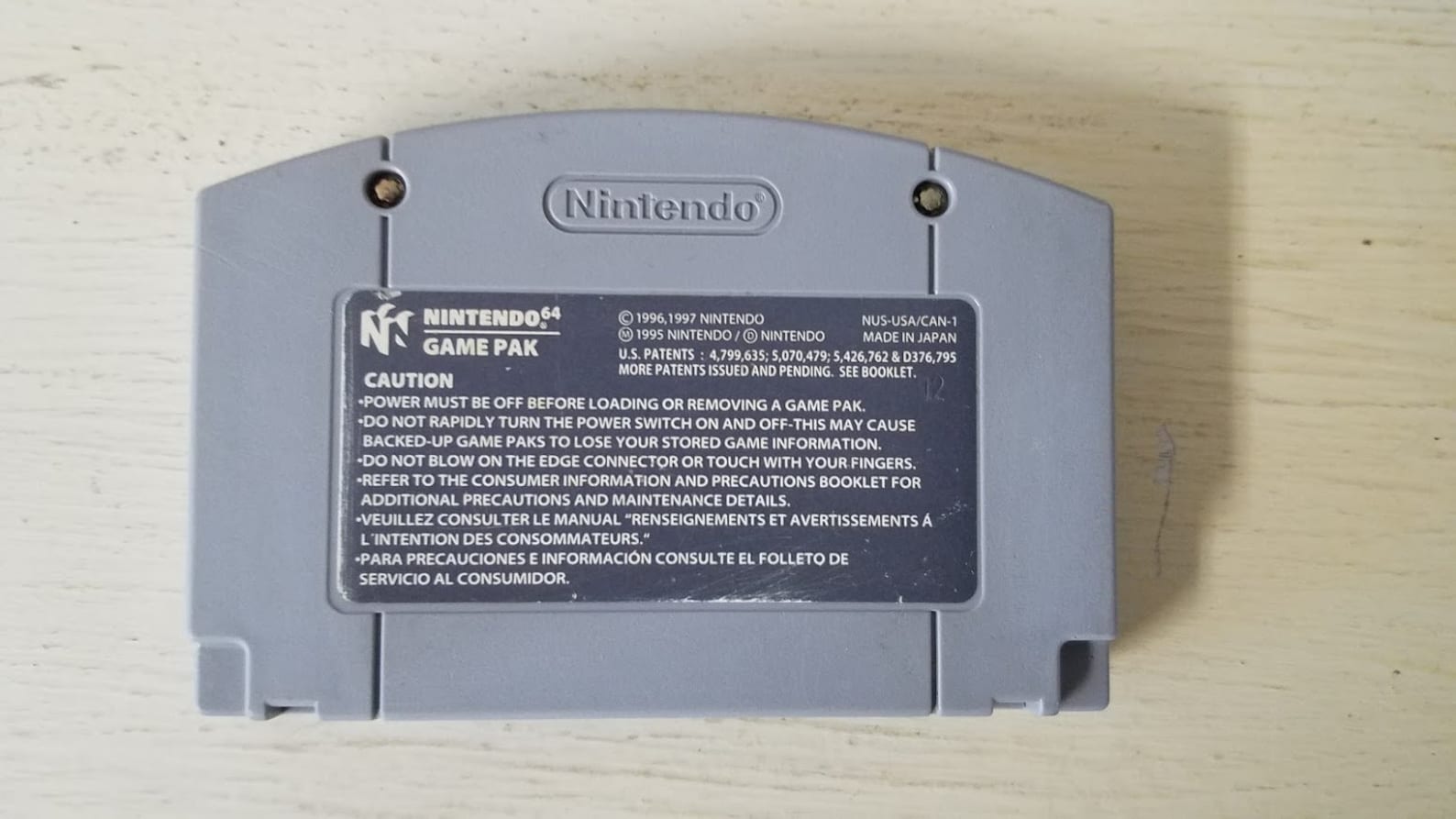 Super Smash Bros. Cartridge Nintendo 64 N64 Video Game Cleaned and