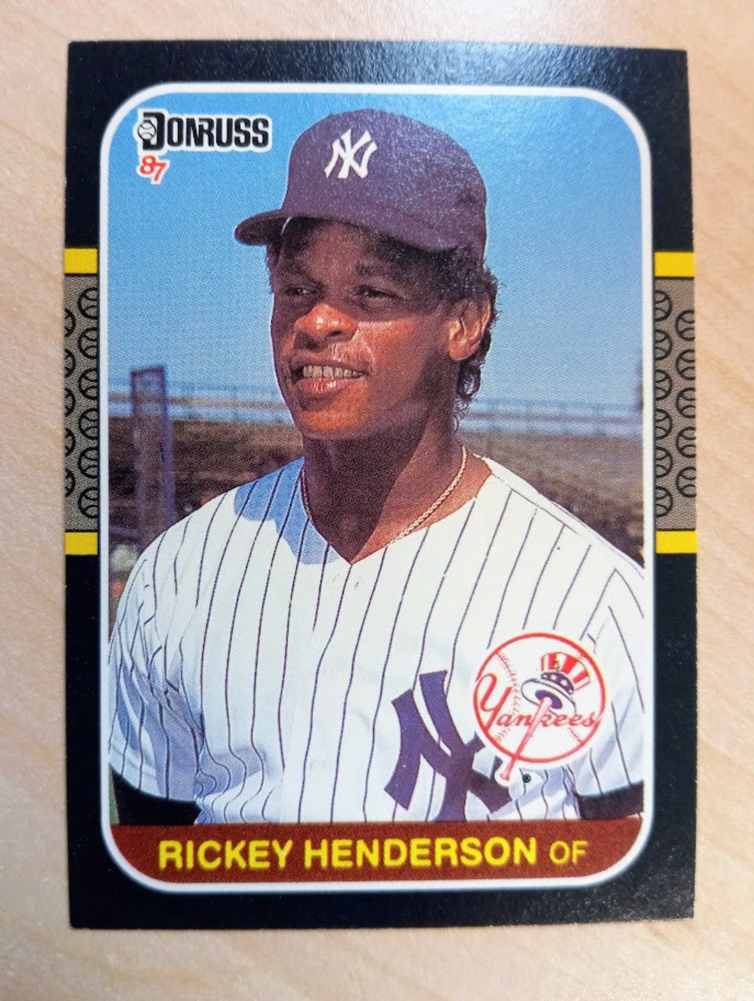 Rickey Henderson Baseball Card 1987 Donruss 228 New York 