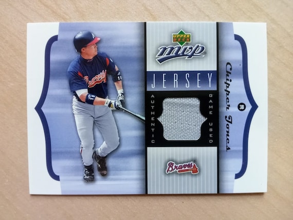 Chipper Jones Baseball Card | 2005 Upper Deck MVP - Jersey #GU-CJ | Game  Worn Jersey | Near Mint - Mint | Atlanta Braves