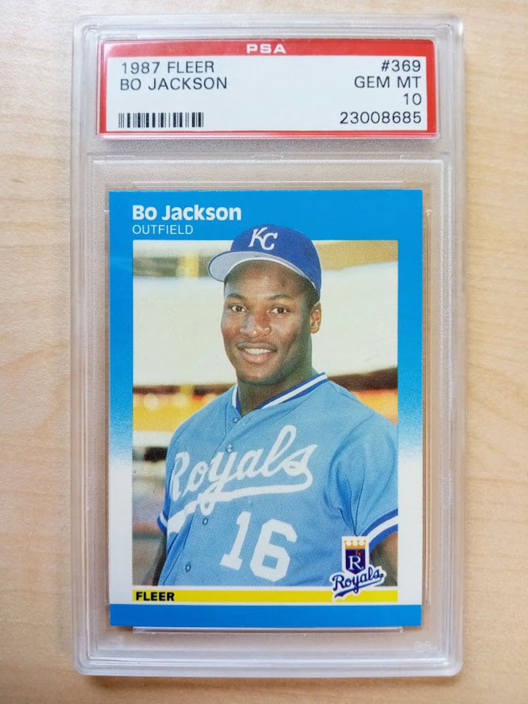 Bo Jackson Baseball Card 1987 Fleer 369 Rookie Card PSA -  Denmark