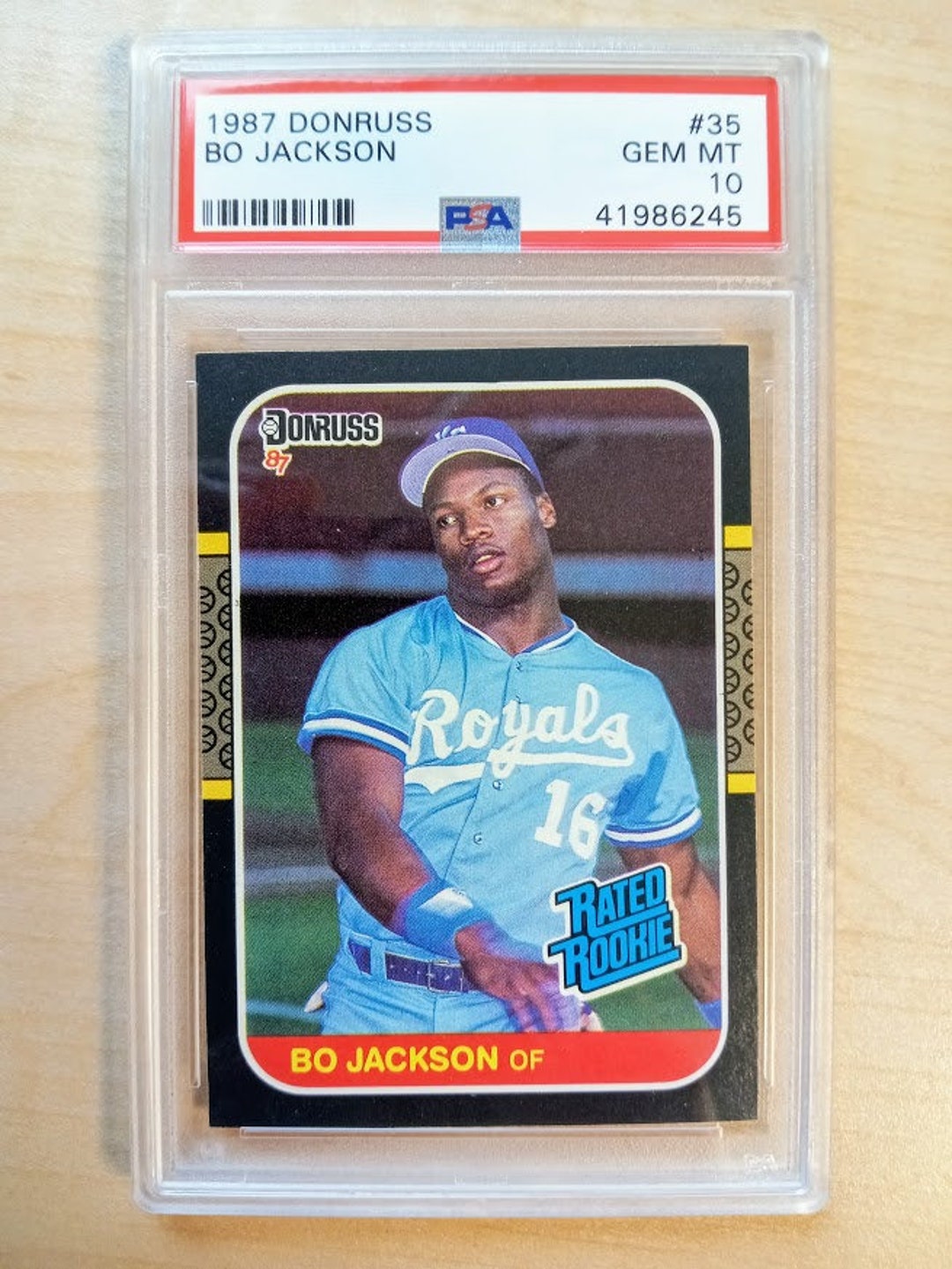 Bo Jackson Baseball Card 1987 Donruss 35 Rookie Card PSA -  Denmark