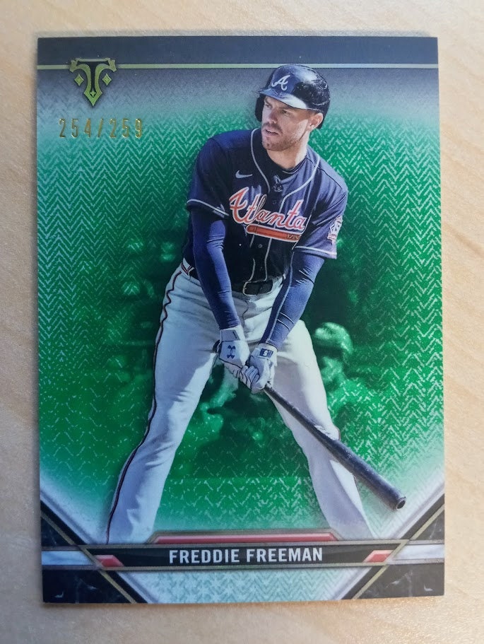 Freddie Freeman 2021 Topps Triple Threads Green /259 No.99 - Etsy