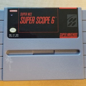 Super Scope 6 Cartucho / Super Nintendo / SNES / Videojuego / Limpiado y Probado / Coleccionable