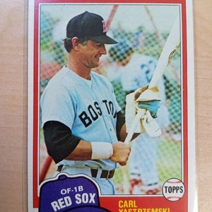 Carl Yastrzemski Baseball Card | 1981 Topps #110 | Boston Red Sox | Sox | HOF | Yaz