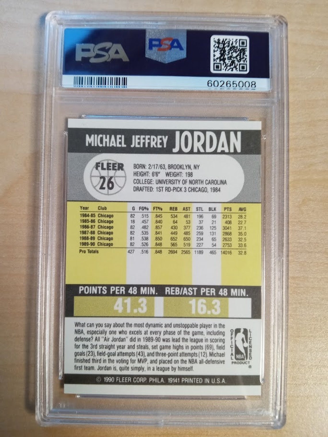 1990 michael jordan fleer 26