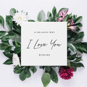 10 Reasons Why I Love You Box | Personalised Cards for Your Partner | Cheeky Valentine's Day Gift | Romantic Present