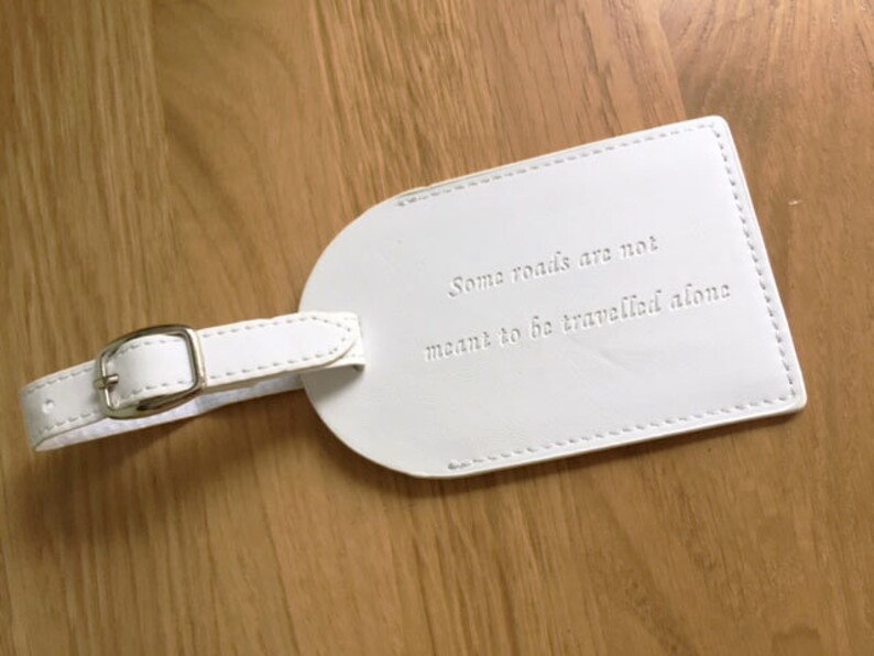 Wedding Luggage Tags Name Tags Travel Theme Leather Look Etsy