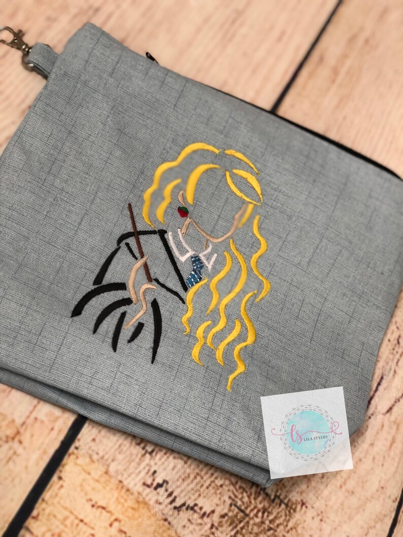 Luna embroidered zipper bag Luna Lovegood zipper bag