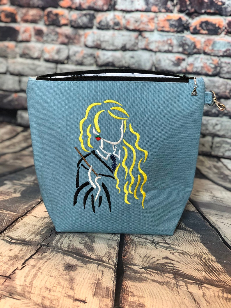 Luna embroidered zipper bag Luna Lovegood zipper bag