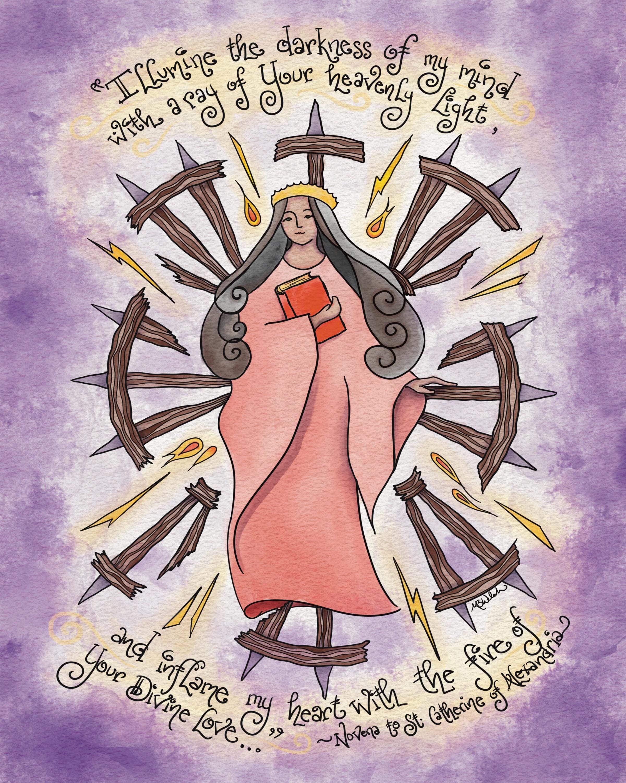 Saint Catherine of Alexandria, PRINTABLE Confirmation Gift; Patron