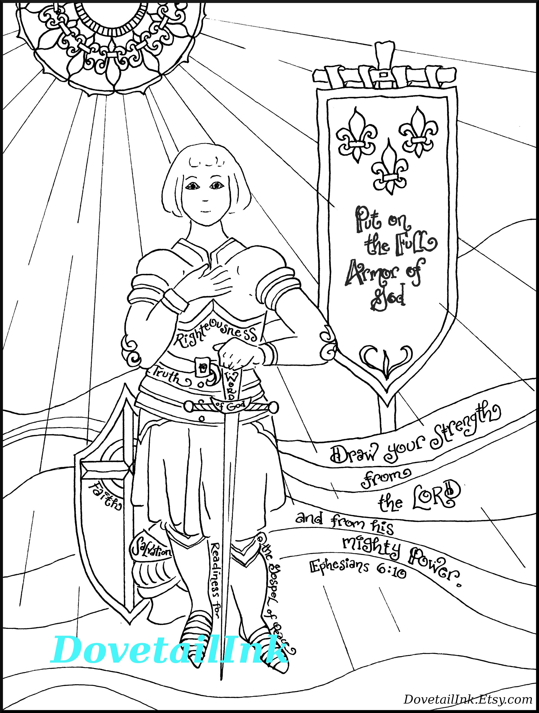 knights in armour coloring pages