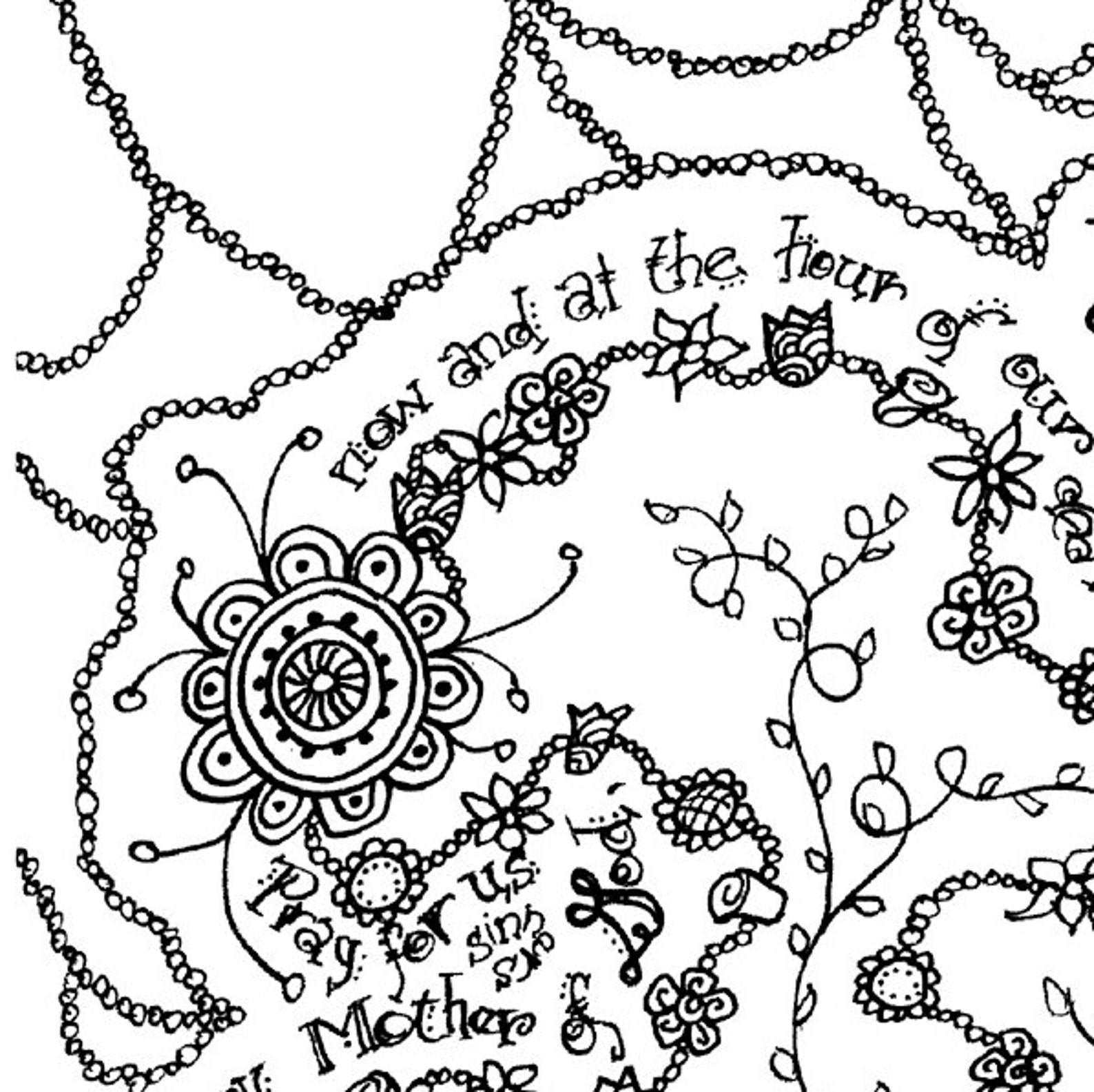 Hail Mary Coloring Sheet