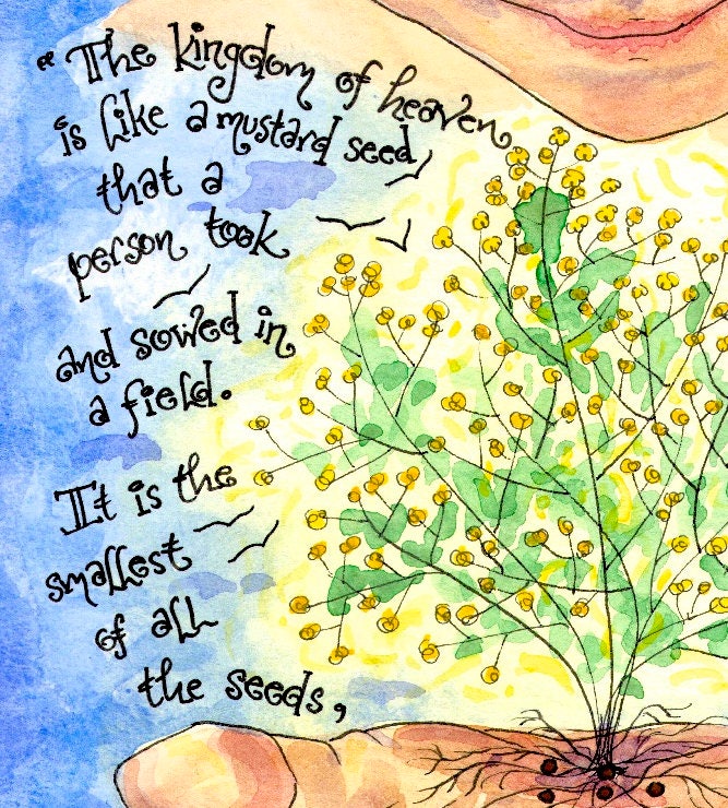 Mustard Seed Parable Scripture Art Print Catechesis of the Etsy UK