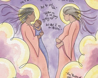 Saints Perpetua & Felicity - Personalized Confirmation Gift; Patron Saints of Pregnancy, Nursing Mothers; Notecards, prayercards, favors