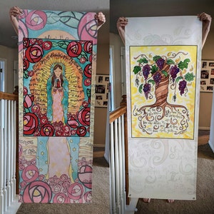 Church Banners, Retreat Decor, First Communion or Confirmation Celebration, Catholic Art, Custom Vinyl Banners, Indoor/Outdoor