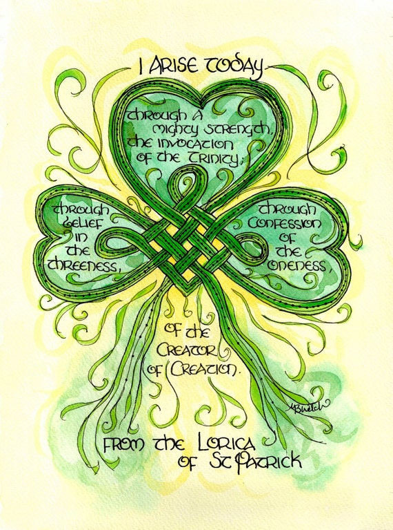 St Patrick&rsquo;s Breastplate Lorica Prayer Panel 1 of 6 - Etsy