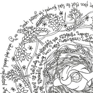 Printable St. Hildegard Coloring Page for Adults or Kids, Catholic Art, Homeschool or RE Class Resource image 4