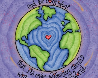 Dorothy Day PRINTABLE Catholic Worker Art - “Pebble in the Pond”; Social Justice; Confirmation; Last Minute Gift (Digital Download)