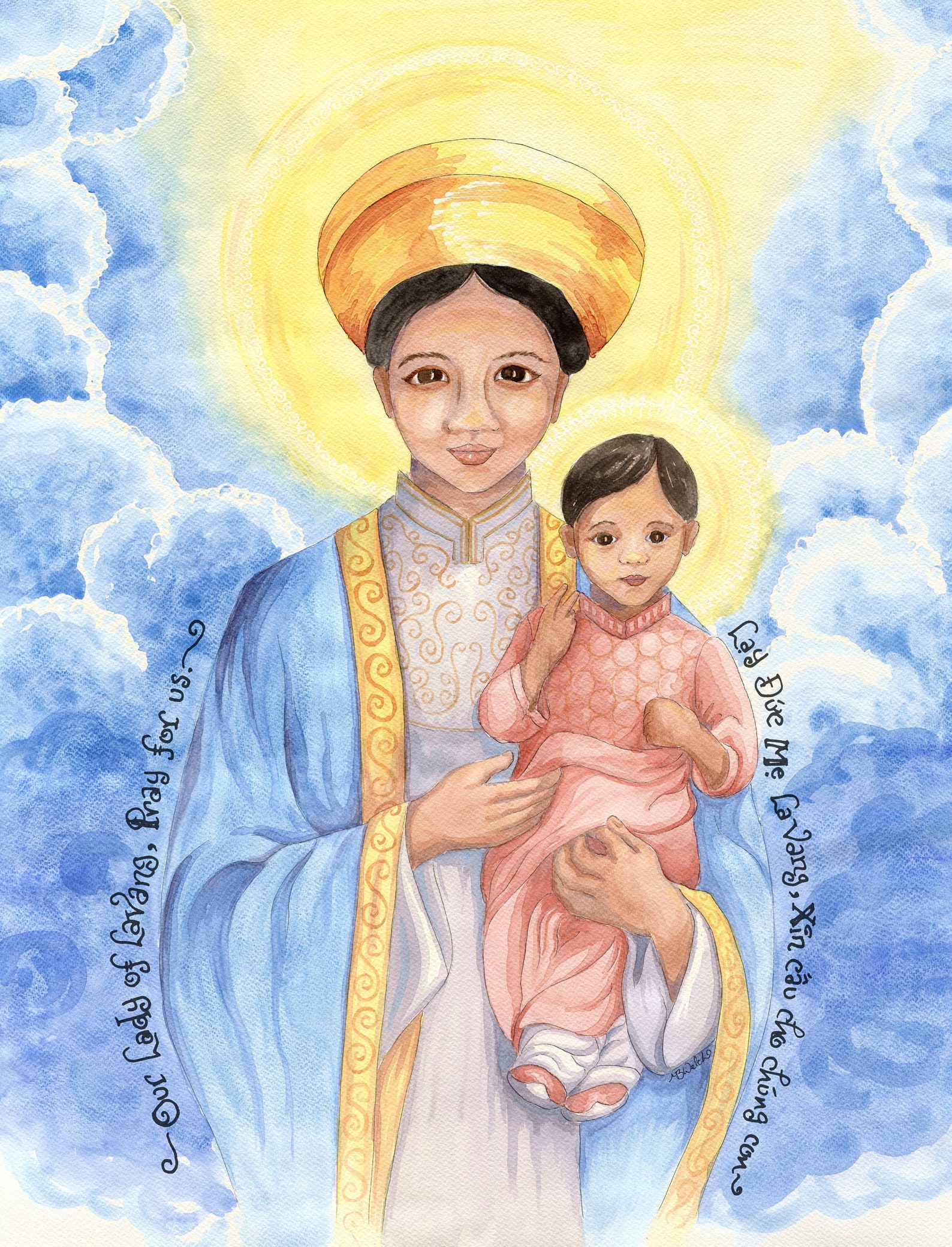 Our Lady of Lavang vietnamese Đức Mẹ La Vang Asia Pacific Etsy