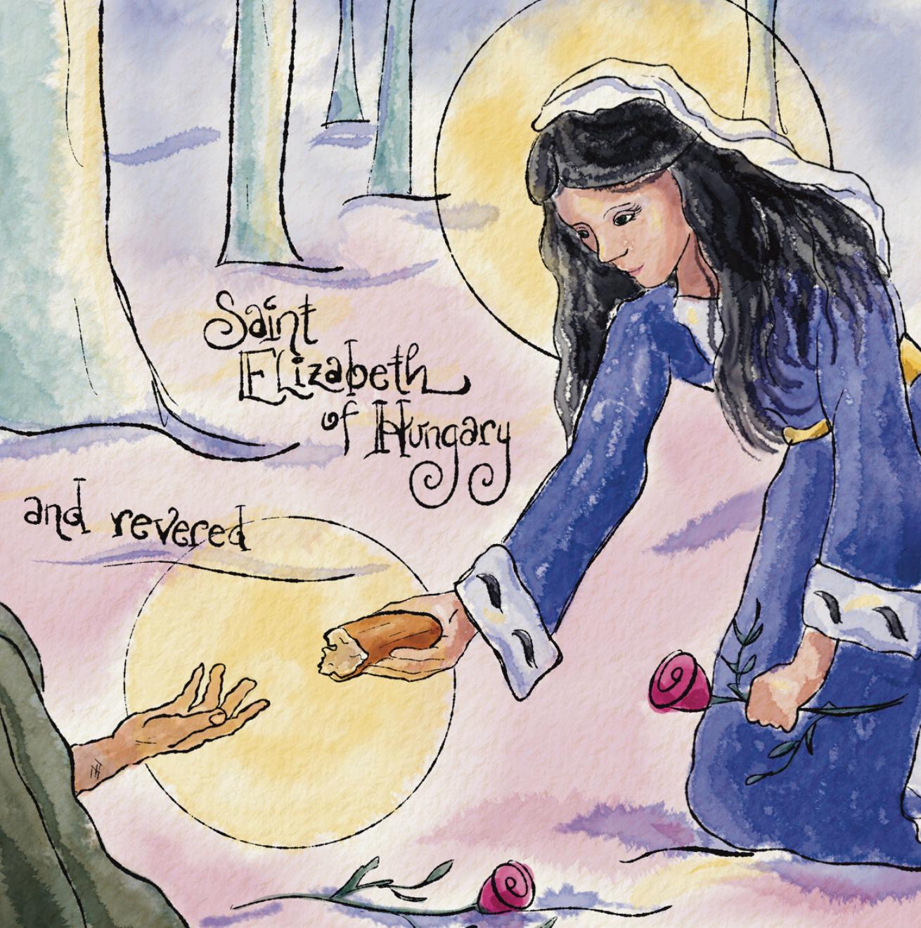 St Elizabeth of Hungary PRINTABLE Patron Saint of Bakers, Hospitals ...