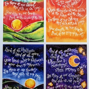 Hymn Art - Lord of All Hopefullness; Gift for Christian Musician, Retirement, Choir Director, Church Staff; Notecards, Prayercards Holycards