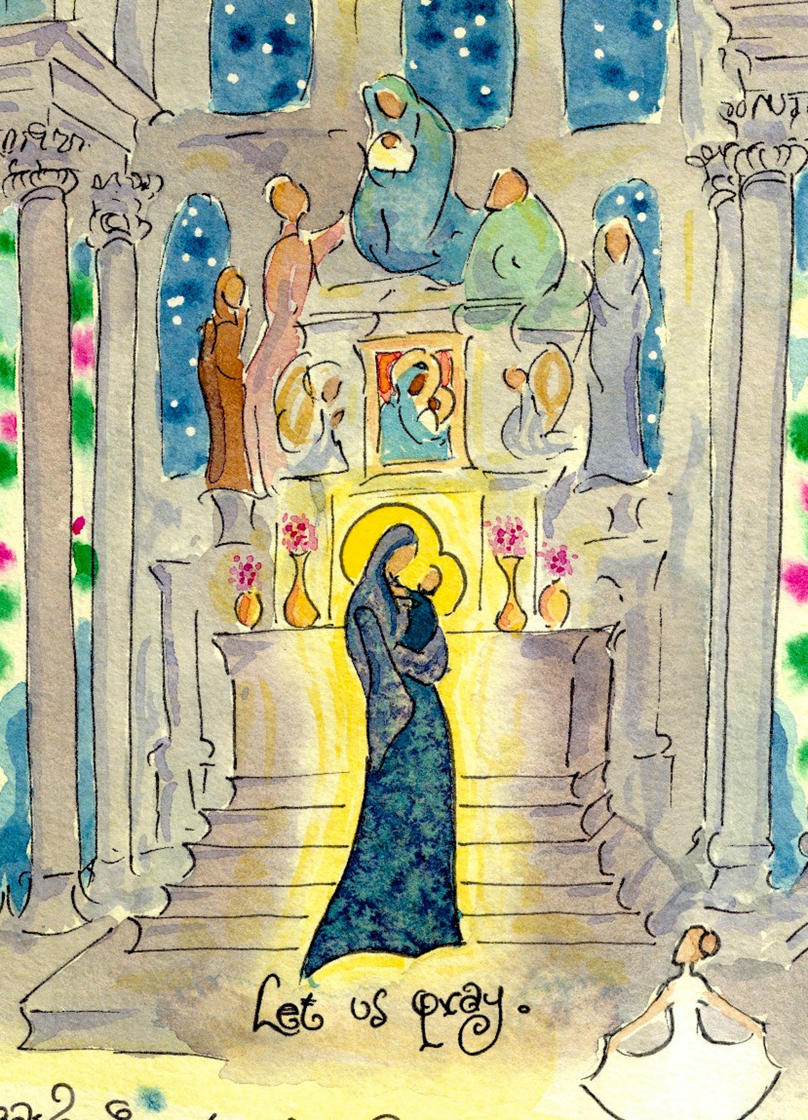 Regina Coeli Reine du ciel catholique prière Art Première Etsy France