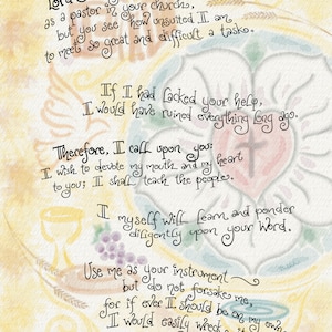 Luther's Sacristy Prayer - Personalized Gift for Ordination, Lutheran Pastor or Vicar; Notecards Prayercards; Morning Prayer